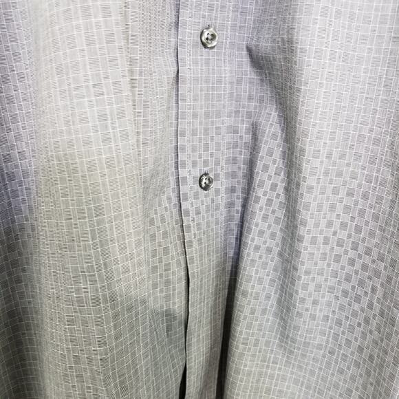 Donald J Trump French Cuff Mens Dress Shirt Gray 16 34/35 Regular Fit - Picture 5 of 12